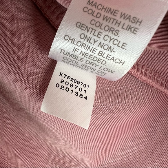 Sold | J. Jill Crushed Velvet Dusty Pink Long Sleeve Blouse Top M - Picture 9 of 10